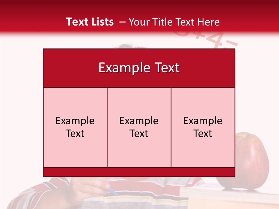 Isolated Pupil School PowerPoint Template