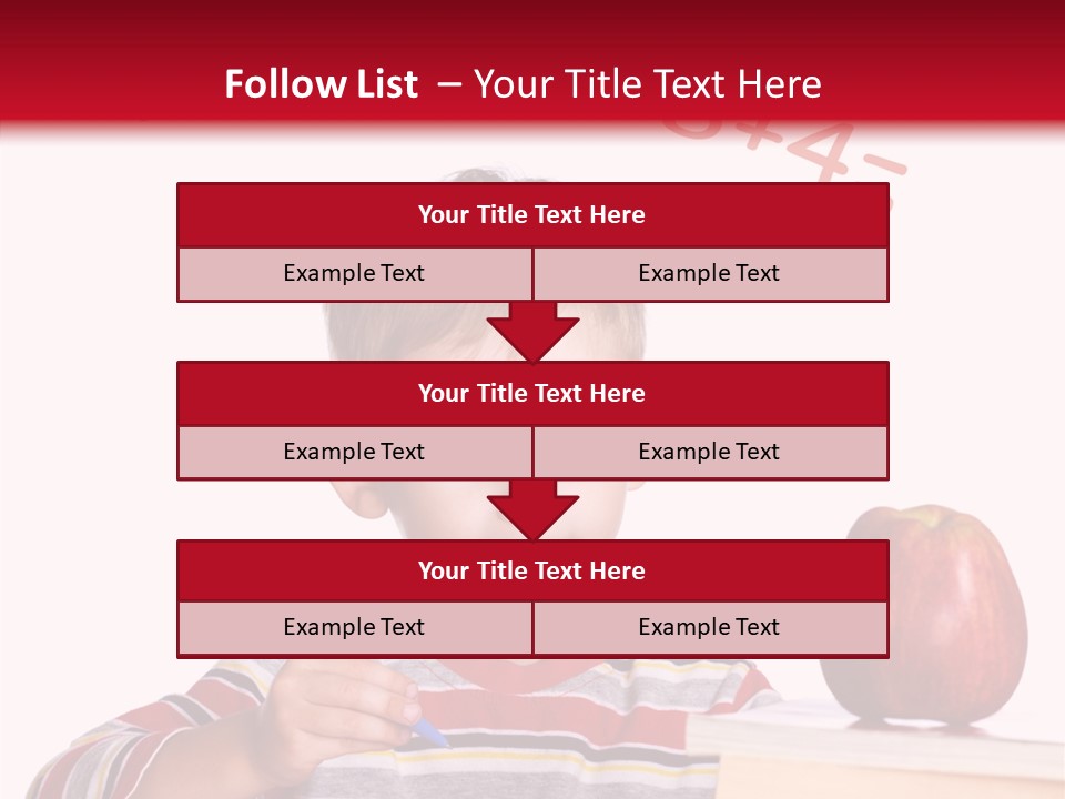 Isolated Pupil School PowerPoint Template