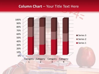 Isolated Pupil School PowerPoint Template