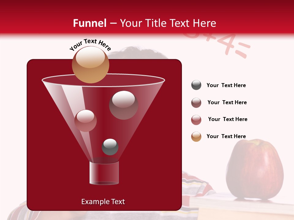 Isolated Pupil School PowerPoint Template