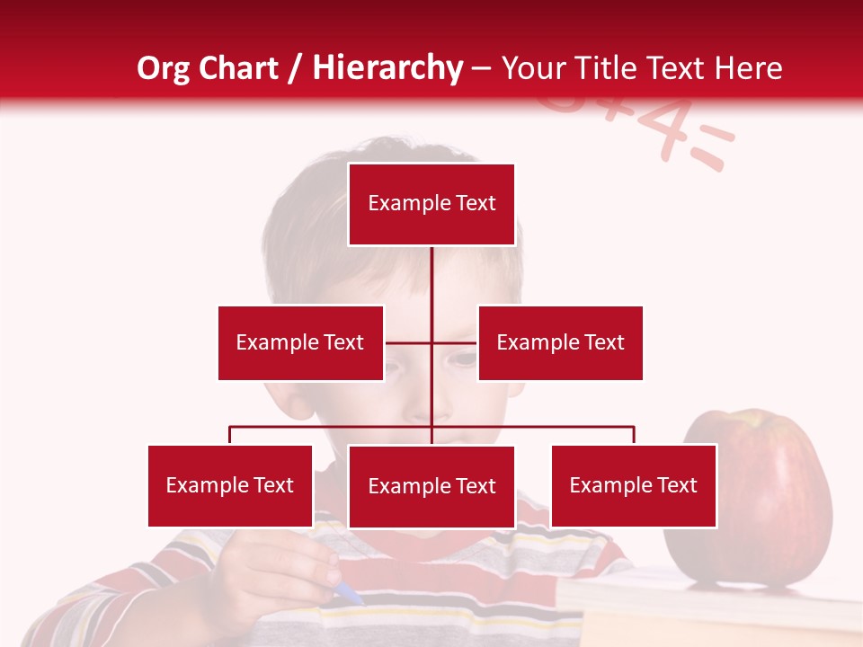 Isolated Pupil School PowerPoint Template