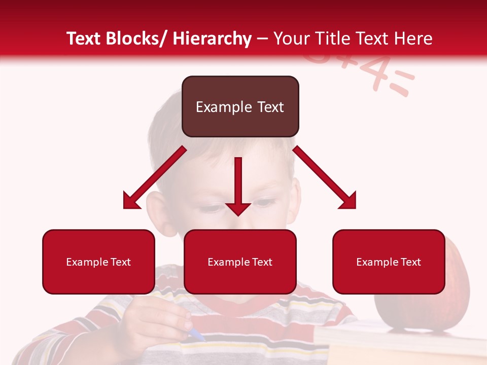 Isolated Pupil School PowerPoint Template