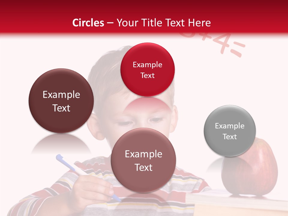 Isolated Pupil School PowerPoint Template