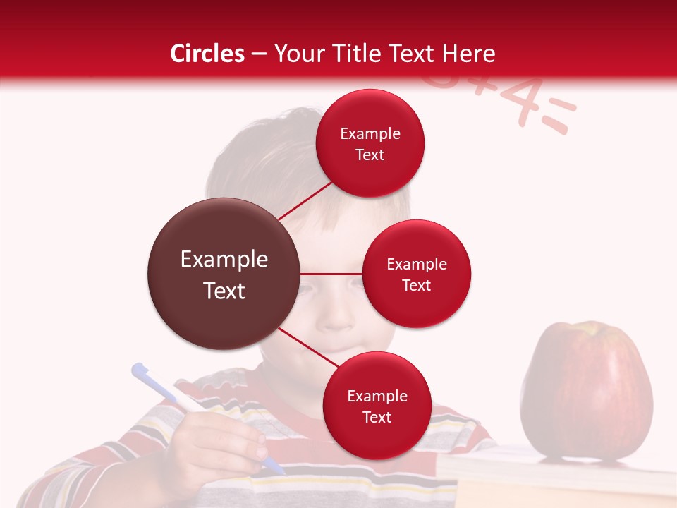 Isolated Pupil School PowerPoint Template