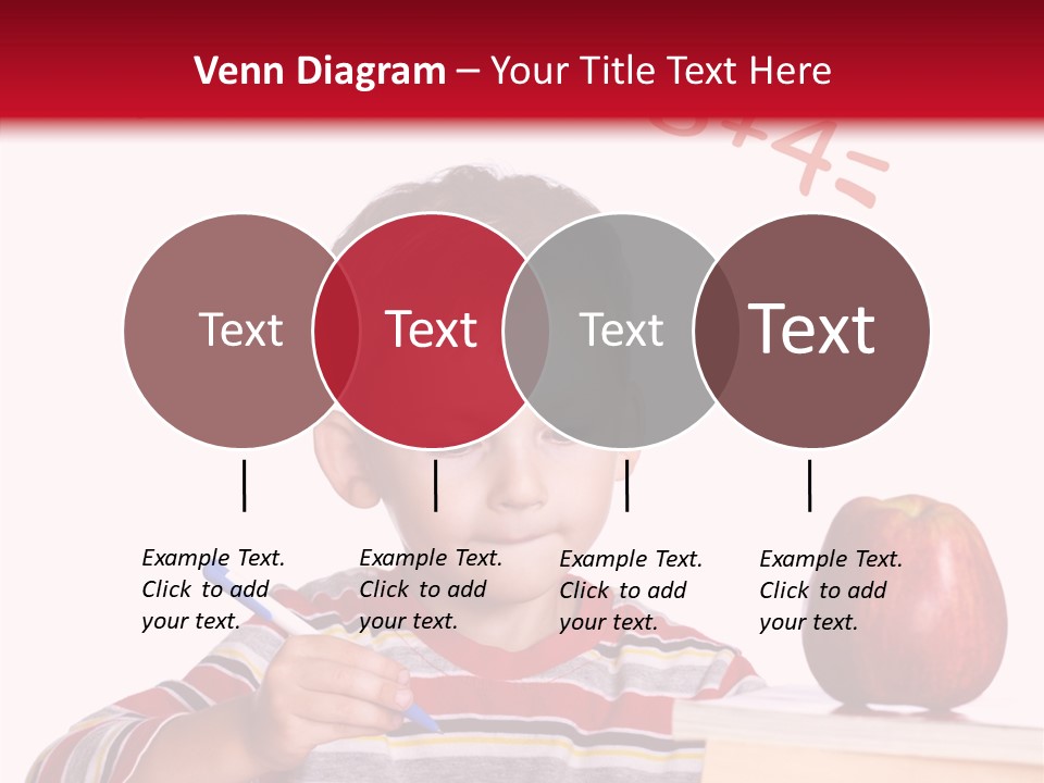 Isolated Pupil School PowerPoint Template