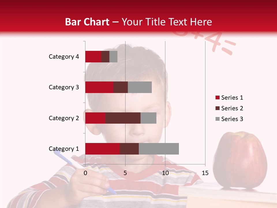 Isolated Pupil School PowerPoint Template