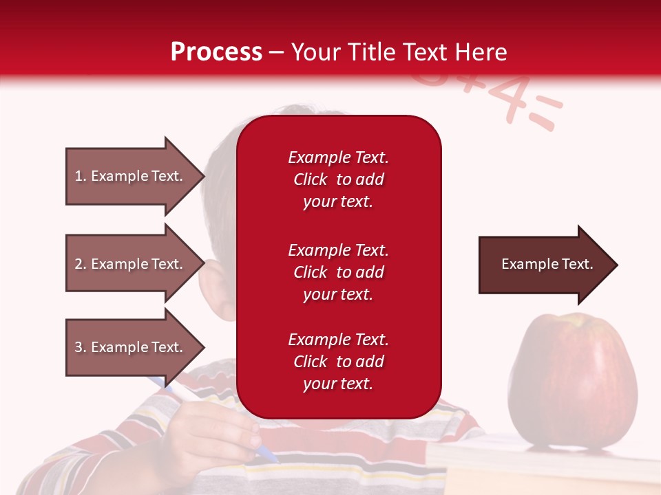 Isolated Pupil School PowerPoint Template