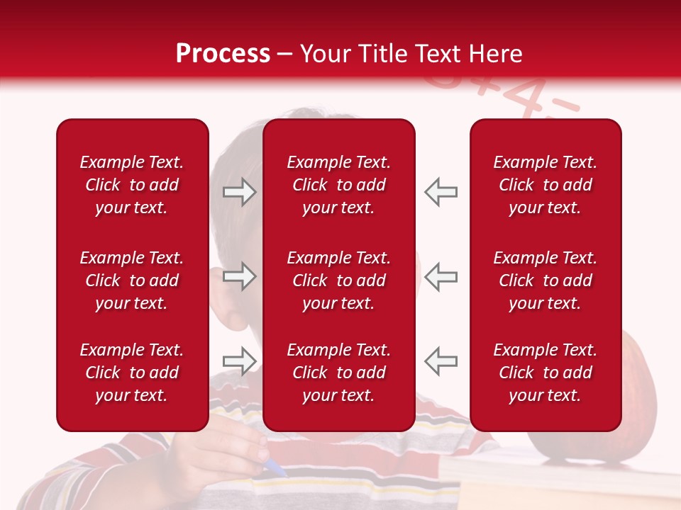 Isolated Pupil School PowerPoint Template