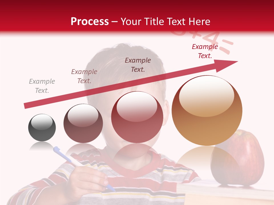 Isolated Pupil School PowerPoint Template