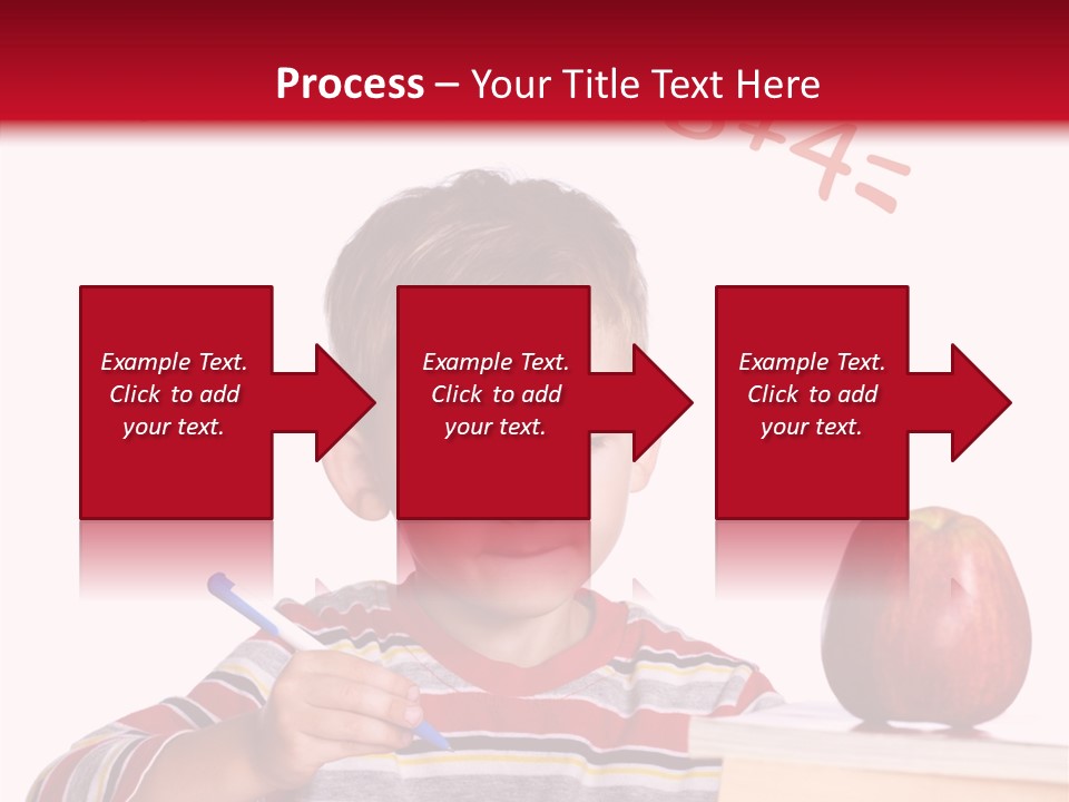 Isolated Pupil School PowerPoint Template