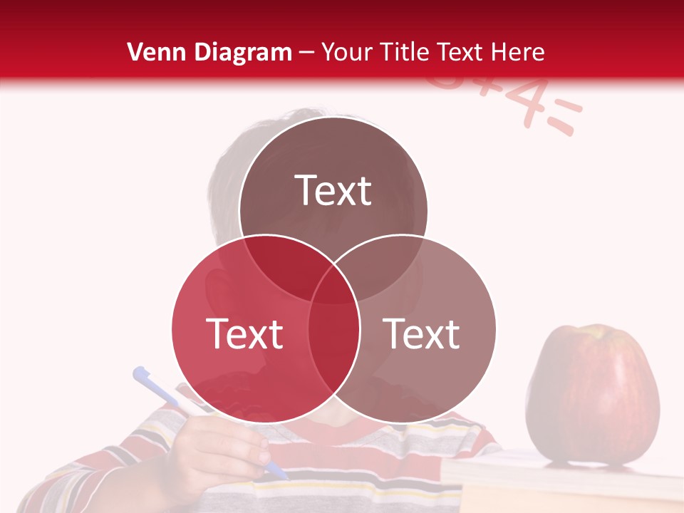 Isolated Pupil School PowerPoint Template