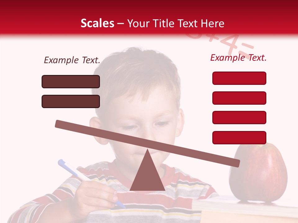 Isolated Pupil School PowerPoint Template