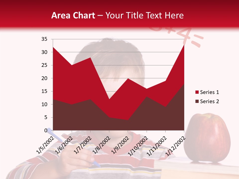 Isolated Pupil School PowerPoint Template