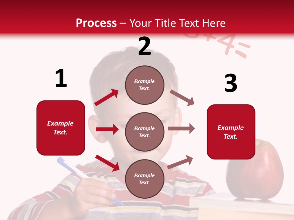 Isolated Pupil School PowerPoint Template
