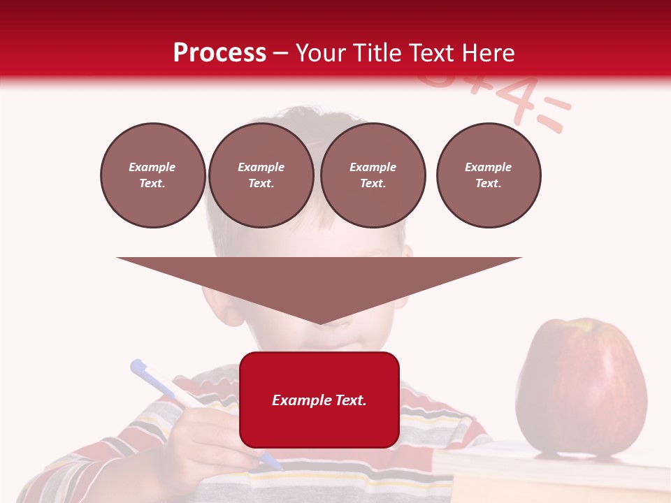 Isolated Pupil School PowerPoint Template