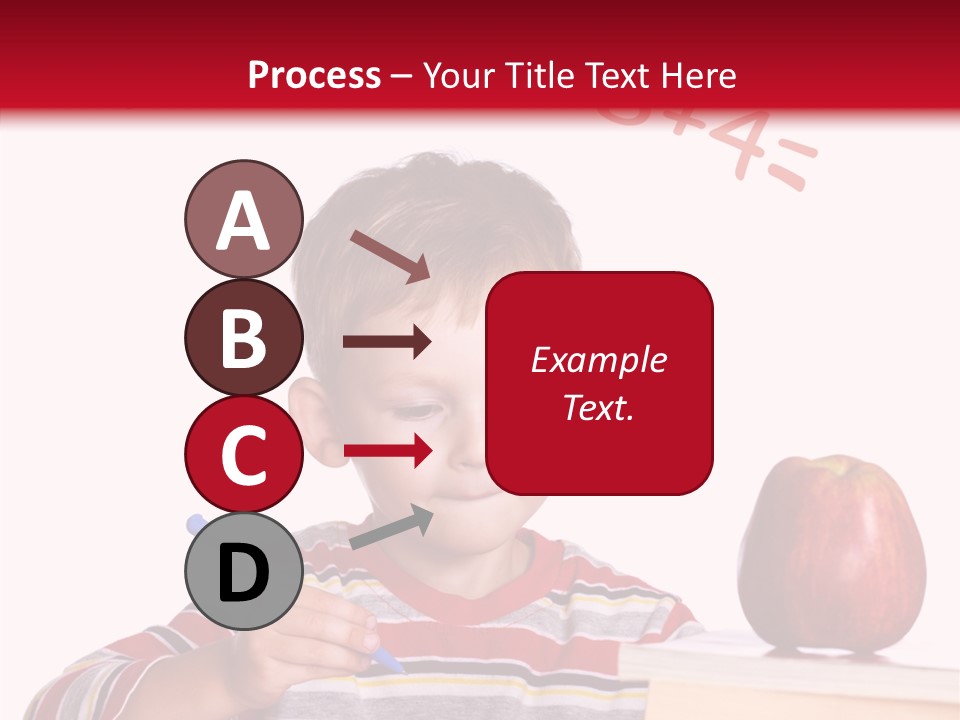 Isolated Pupil School PowerPoint Template