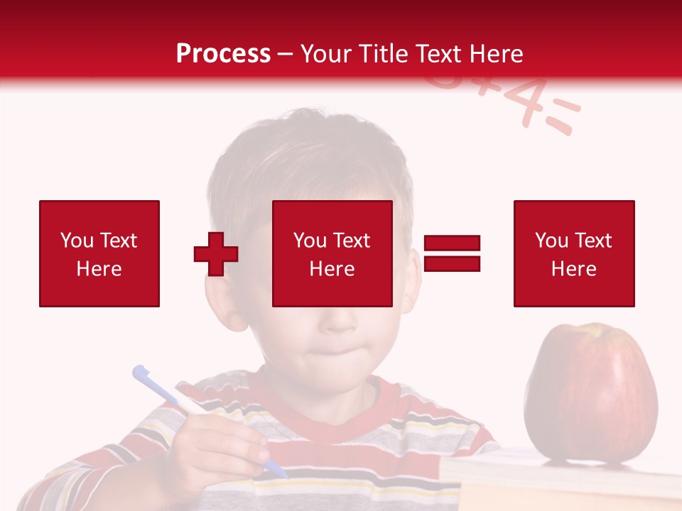 Isolated Pupil School PowerPoint Template