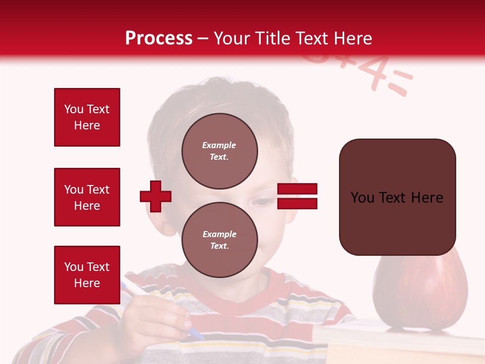 Isolated Pupil School PowerPoint Template