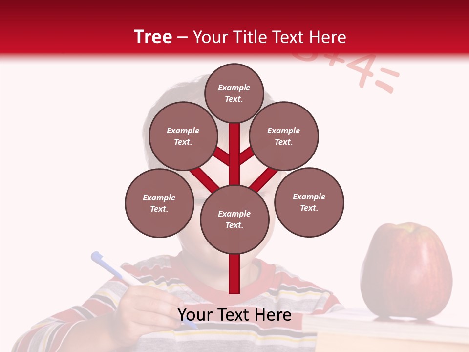 Isolated Pupil School PowerPoint Template
