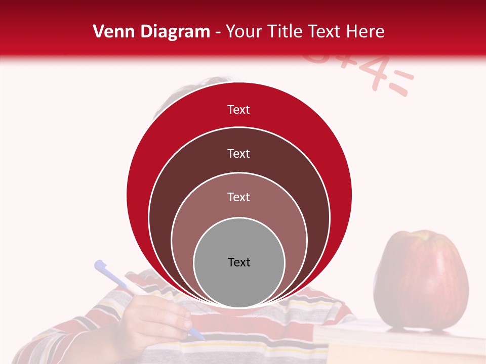 Isolated Pupil School PowerPoint Template