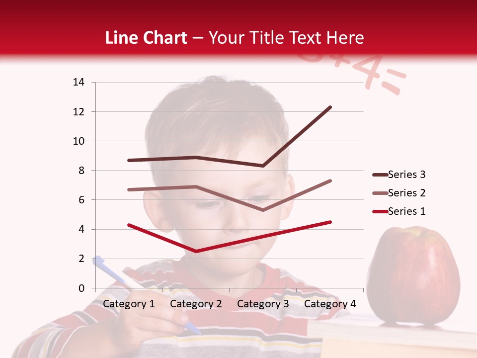 Isolated Pupil School PowerPoint Template