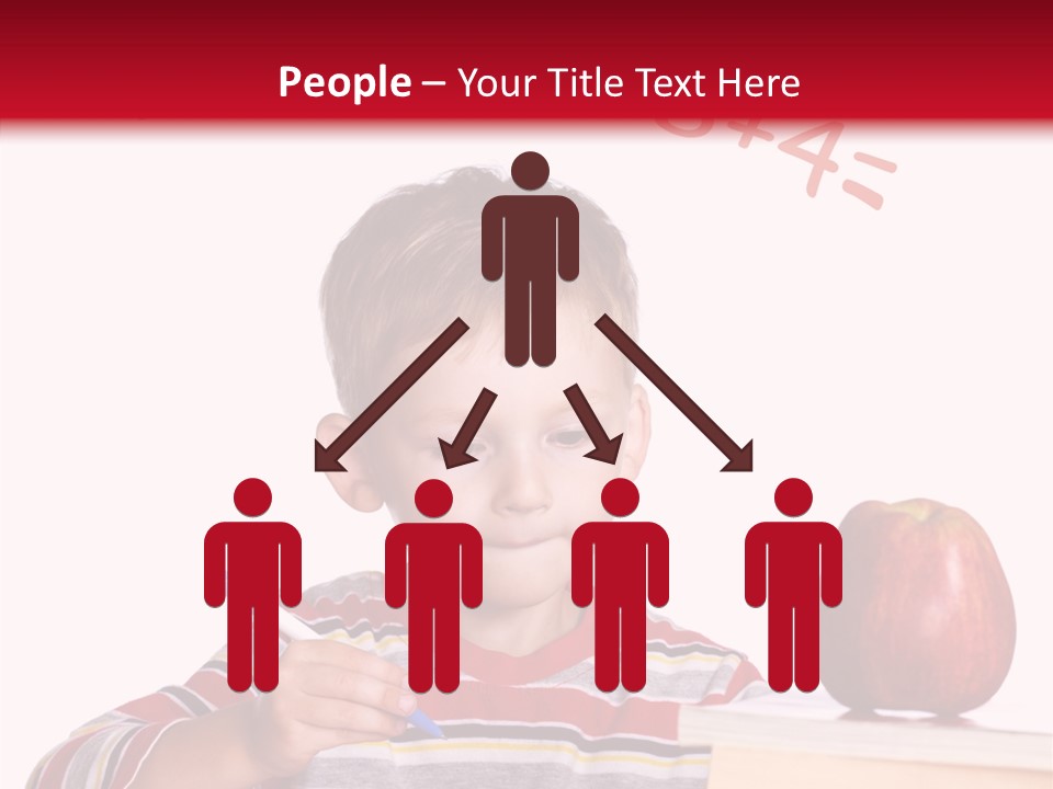 Isolated Pupil School PowerPoint Template