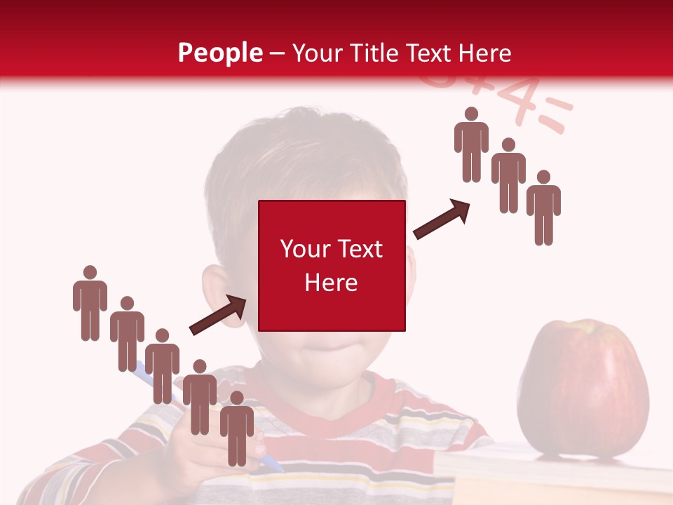 Isolated Pupil School PowerPoint Template