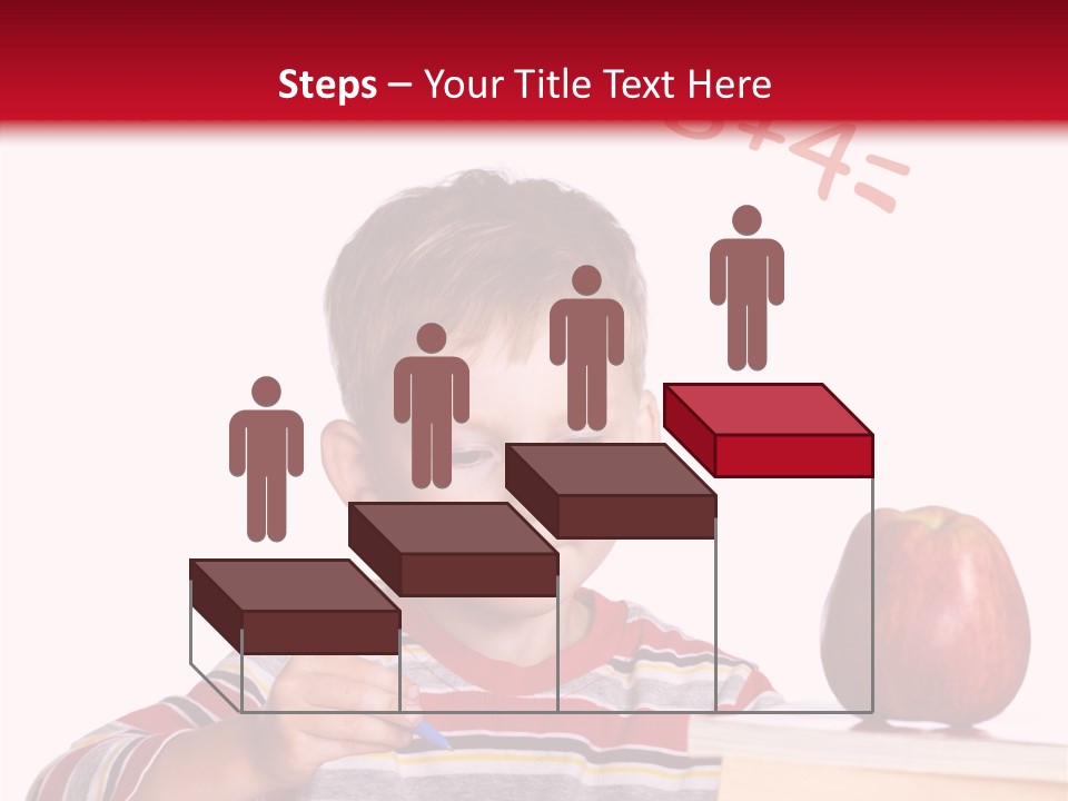 Isolated Pupil School PowerPoint Template