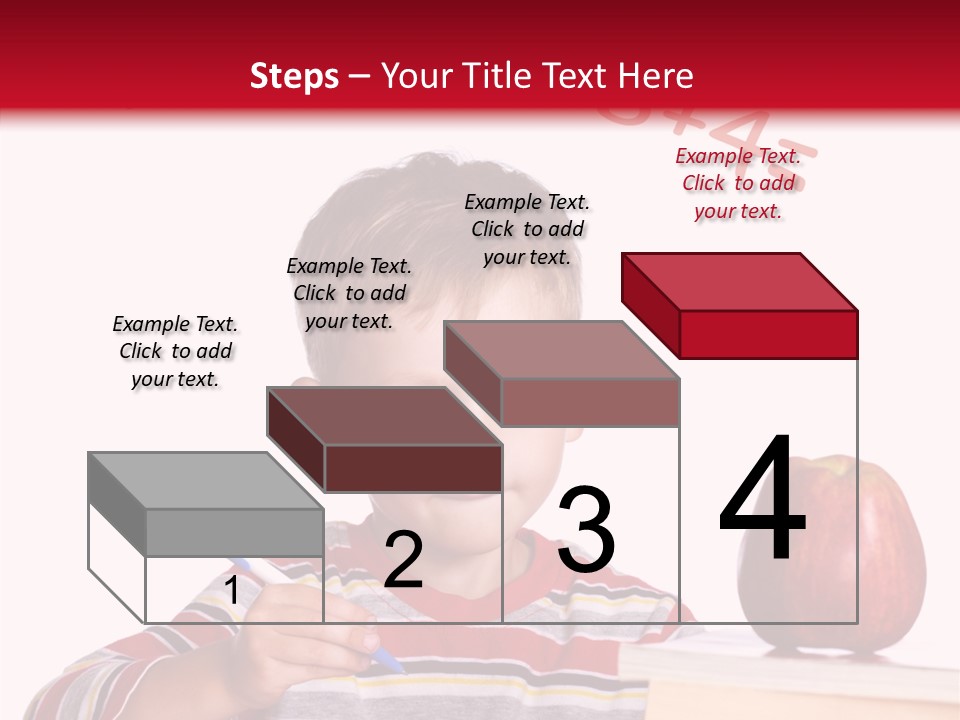 Isolated Pupil School PowerPoint Template