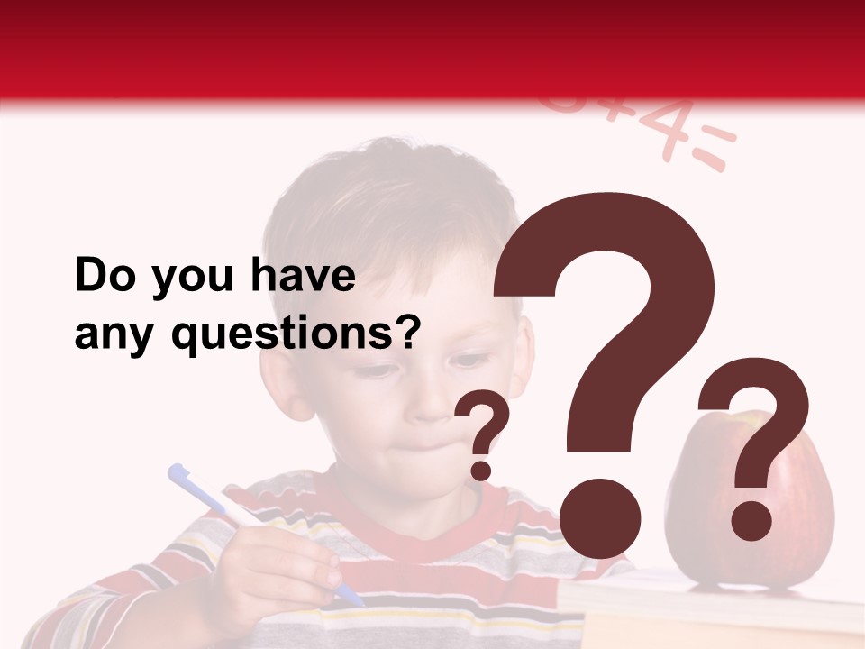 Isolated Pupil School PowerPoint Template