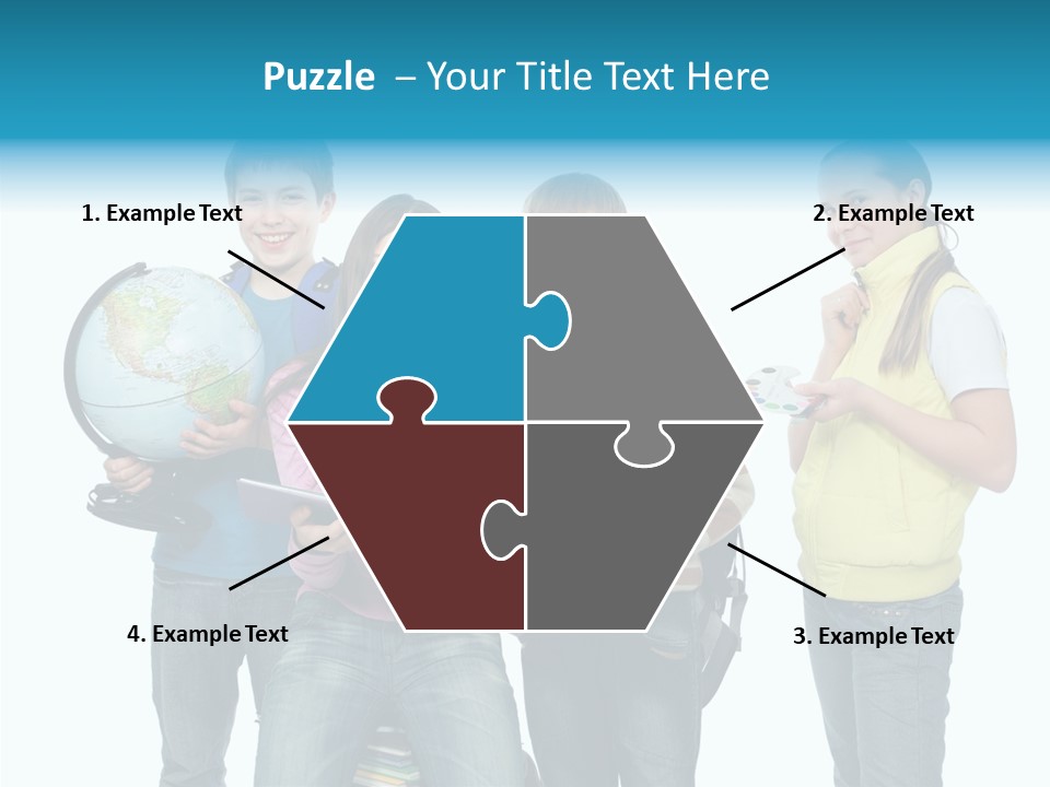 Classmate Scholar Cute PowerPoint Template