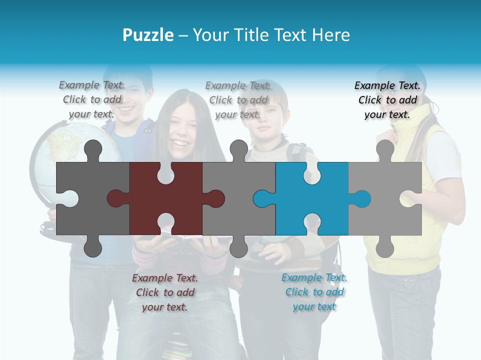 Classmate Scholar Cute PowerPoint Template