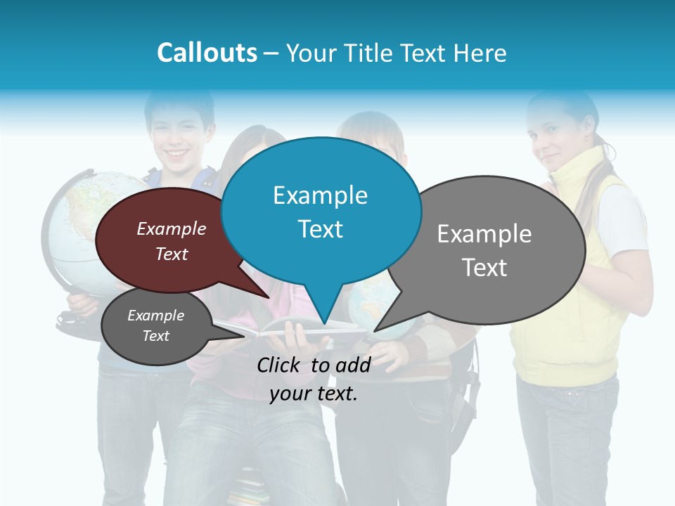 Classmate Scholar Cute PowerPoint Template