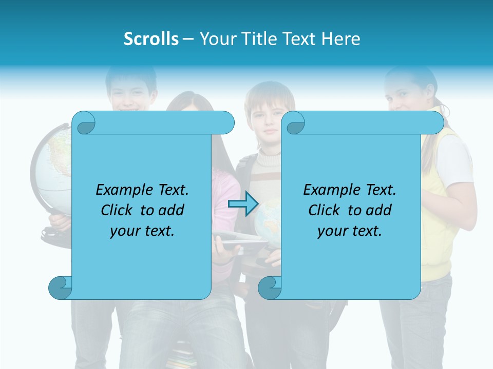 Classmate Scholar Cute PowerPoint Template