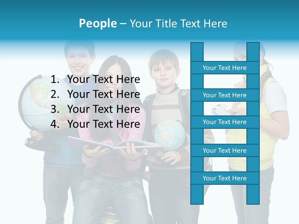 Classmate Scholar Cute PowerPoint Template