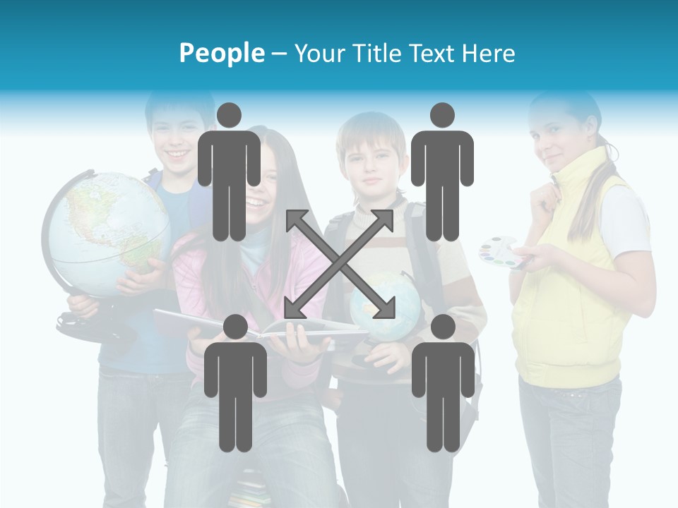 Classmate Scholar Cute PowerPoint Template