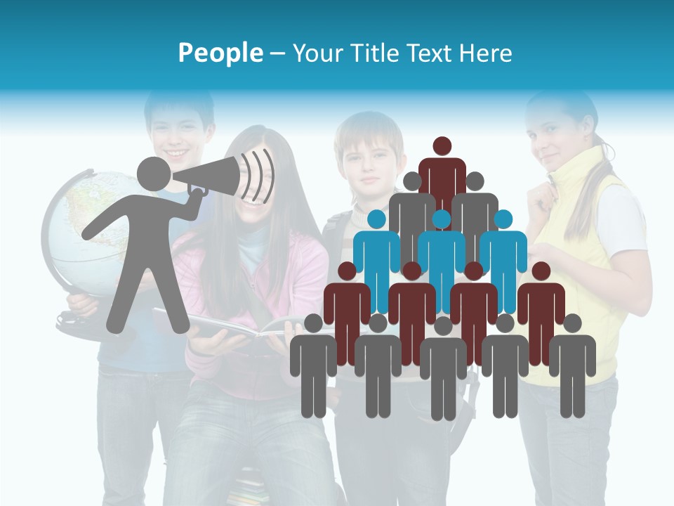 Classmate Scholar Cute PowerPoint Template