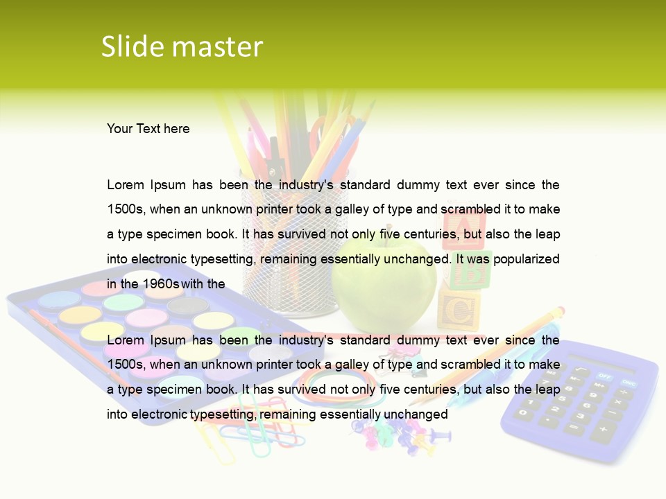 Instruments Tools Paint PowerPoint Template