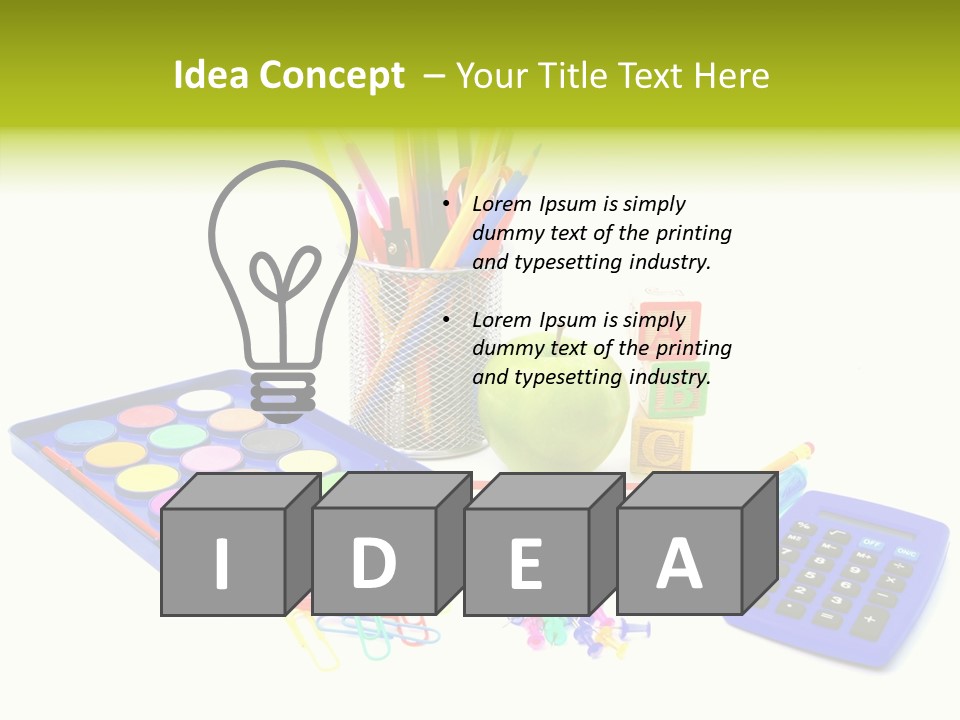 Instruments Tools Paint PowerPoint Template
