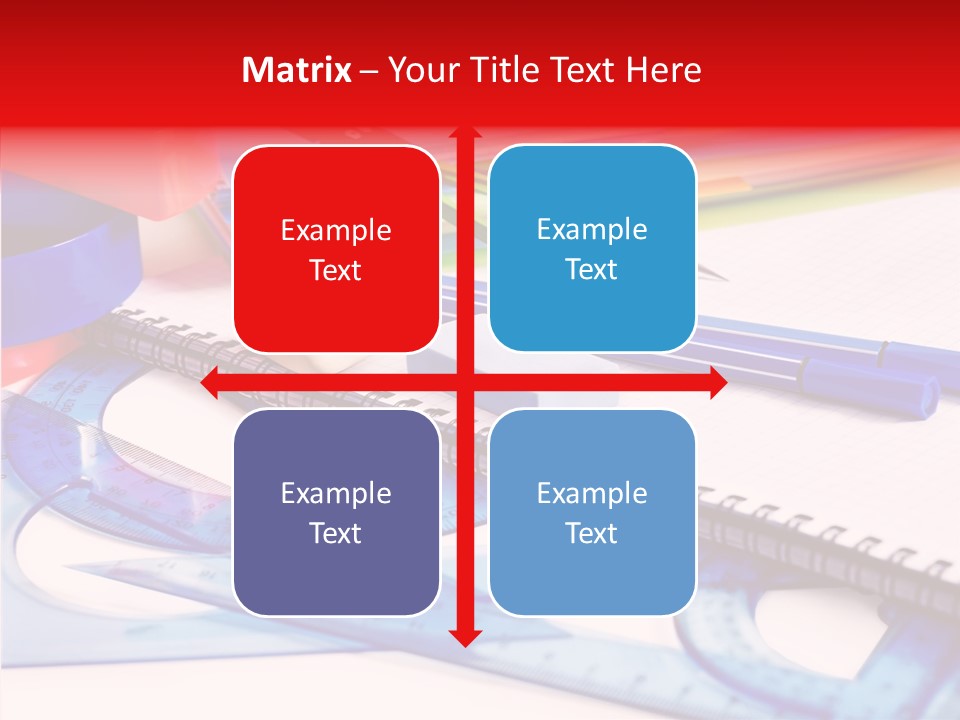 Supplies Table Nobody PowerPoint Template
