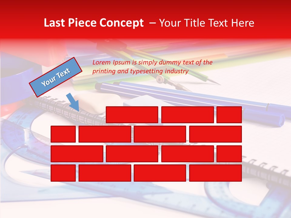 Supplies Table Nobody PowerPoint Template