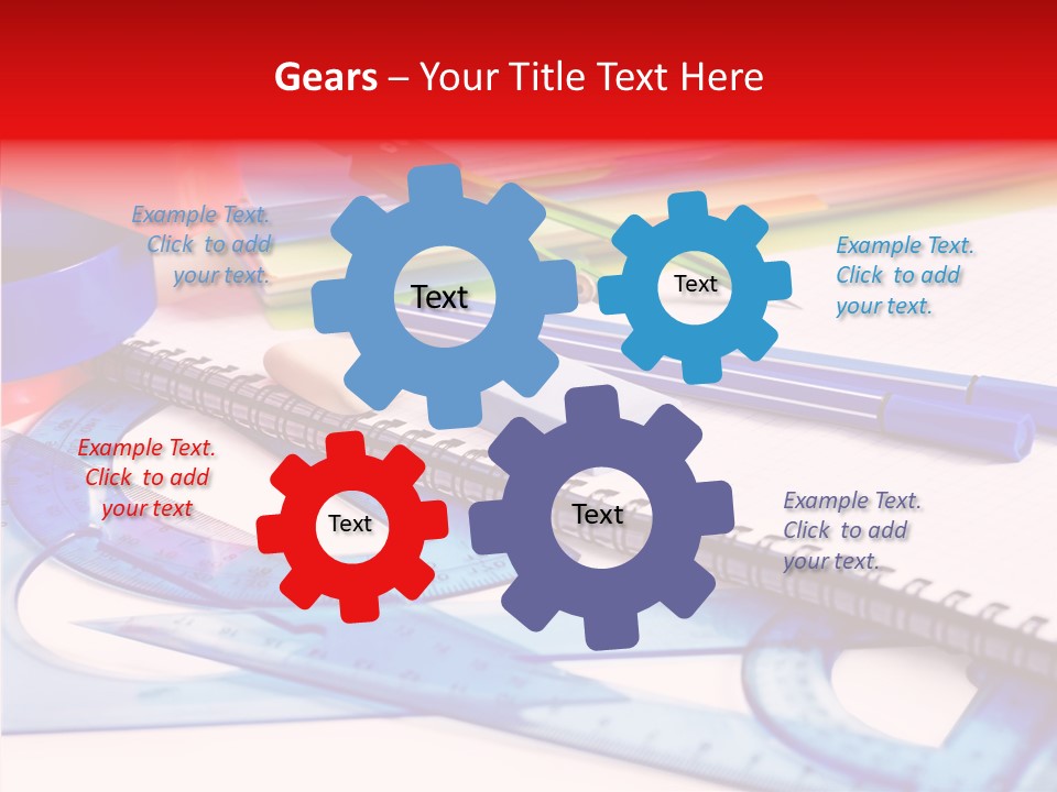 Supplies Table Nobody PowerPoint Template