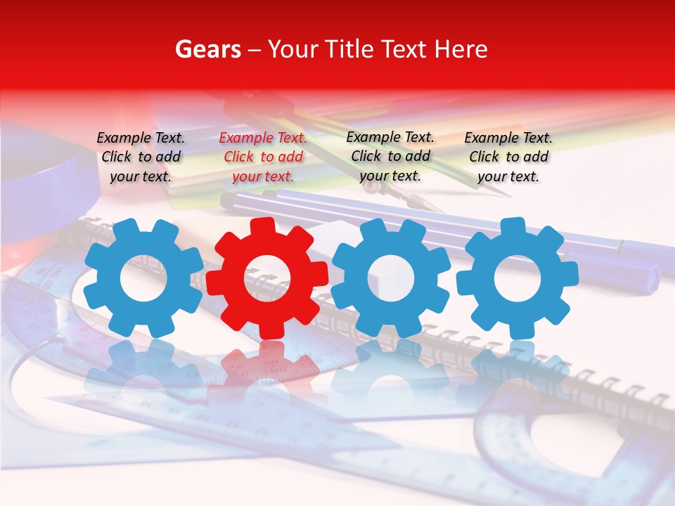 Supplies Table Nobody PowerPoint Template