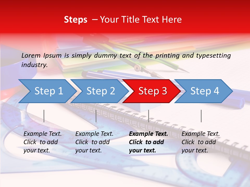 Supplies Table Nobody PowerPoint Template