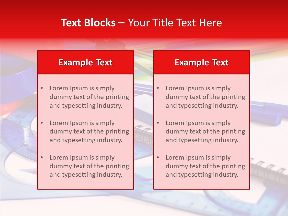 Supplies Table Nobody PowerPoint Template