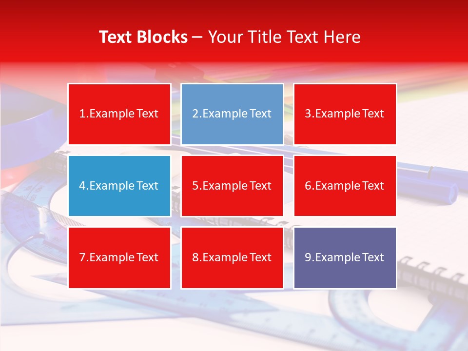 Supplies Table Nobody PowerPoint Template