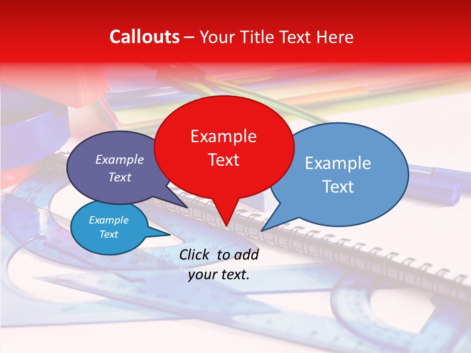 Supplies Table Nobody PowerPoint Template