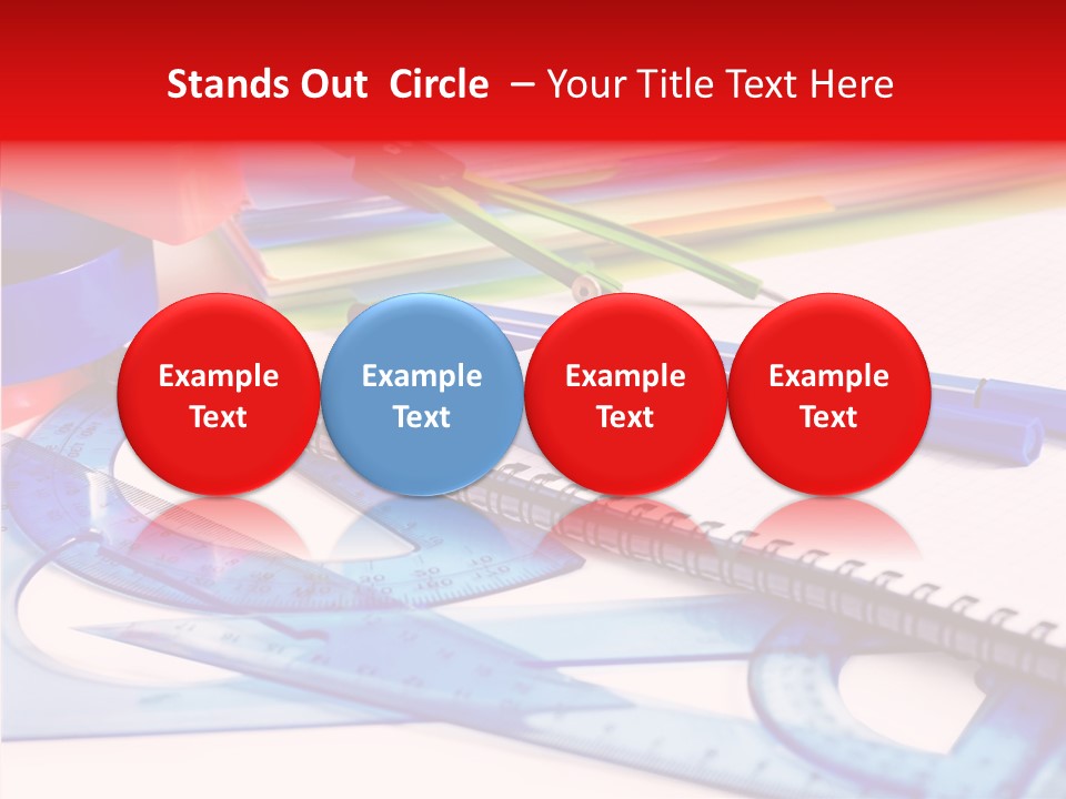 Supplies Table Nobody PowerPoint Template