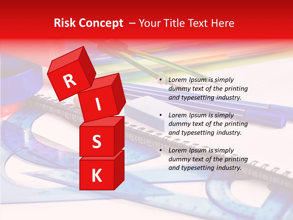Supplies Table Nobody PowerPoint Template