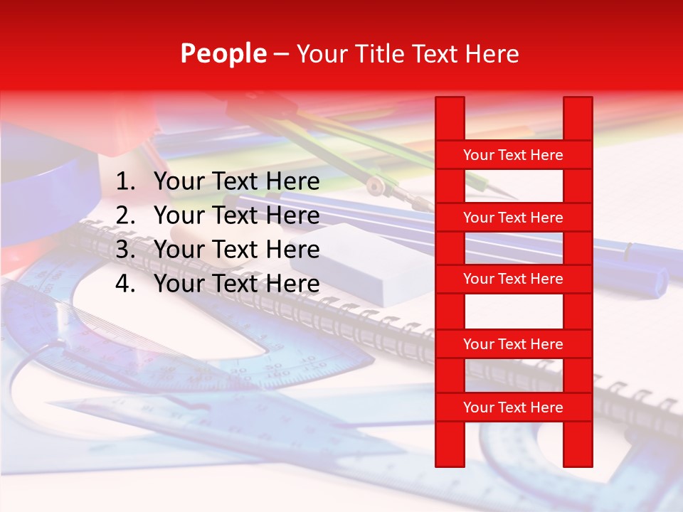Supplies Table Nobody PowerPoint Template